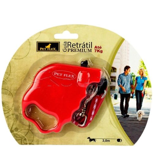 Guia Retrátil Pet Flex Até 7 kg