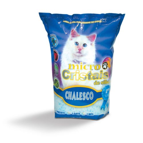 Areia Higiênica Micro Cristais De Sílica Chalesco Para Gatos 1,8kg