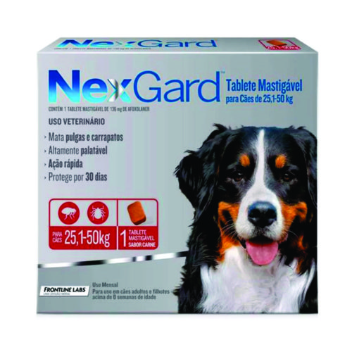 Nexgard Para Cães de 25,1 a 50kg