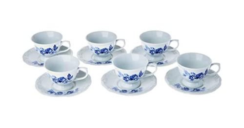 Conjunto De Xícaras Para Café Com Pires 50ml 12 Peças Schmidt