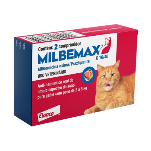 Vermífugo Milbemax para Gatos com 2 Comprimidos