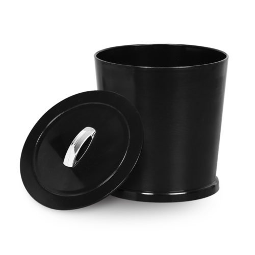 Lixeira Com Tampa Pegador Cromado 6 Litros Niquelart