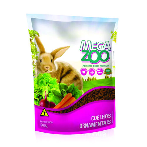 Ração Megazoo para Coelhos Ornamentais Adultos 500g