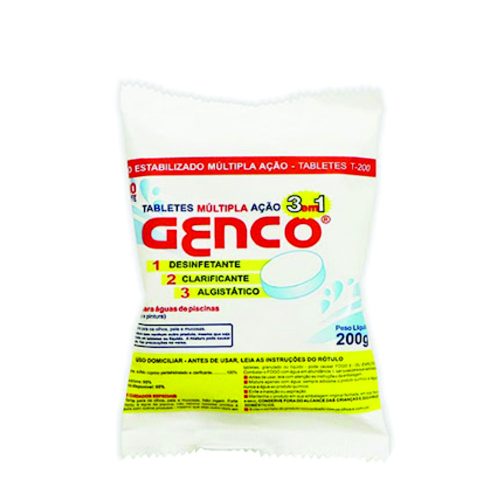 Cloro Tabletes Múltipla Ação 3x1 200g Genco