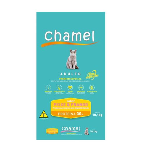 Ração Chamel Gatos Adultos 10kg