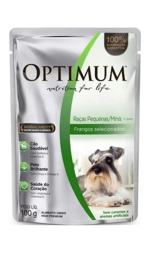 Optimum Sachê Para Cães Raças Pequenas/ Minis 100g