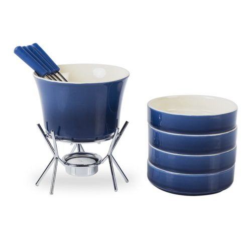 Conjunto Para Fondue 11 Peças Azul Brinox