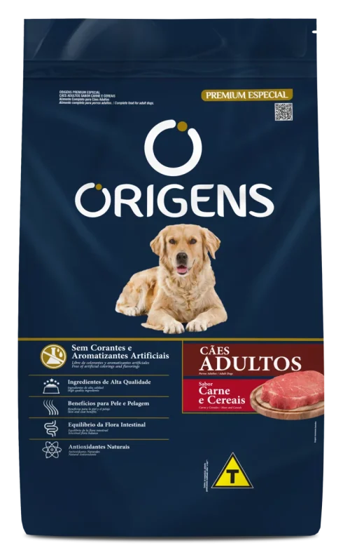 Ração Cão Adulto Origens Carne 15kg