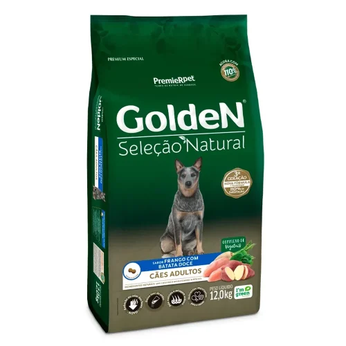 Ração Cão Adulto Golden Seleção Natural Batata Doce 12kg
