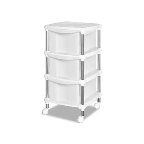 Gaveteiro Organizador Com 3 Gavetas Branco Niquelart