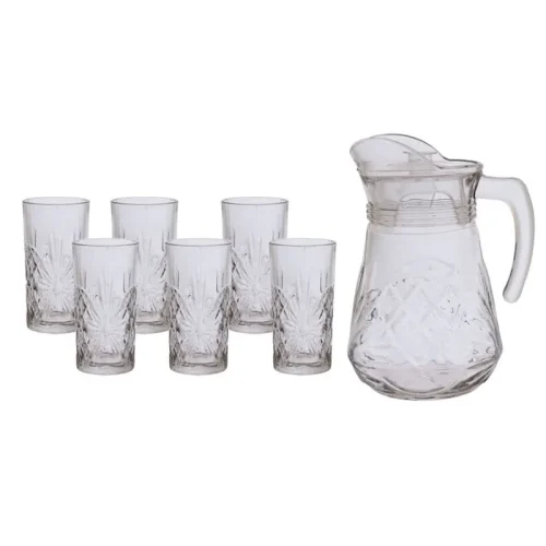 Conjunto Jarra com Copos Hasukraft Rozana
