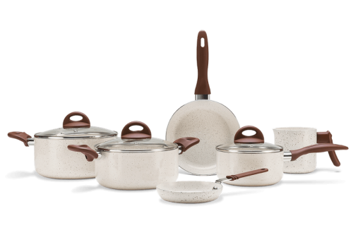 Conjunto de Panelas Ceramic Life Smart Plus Vanilla Brinox 6pçs